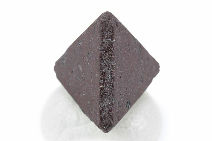 Red-Brown Tetrahedral Zunyite Crystal w/ Hematite - Iran #341809